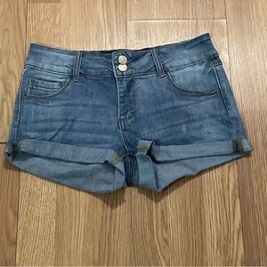 Blue Savvy Women’s 7/28 Denim Shorts Medium Blue Casual Y2K
